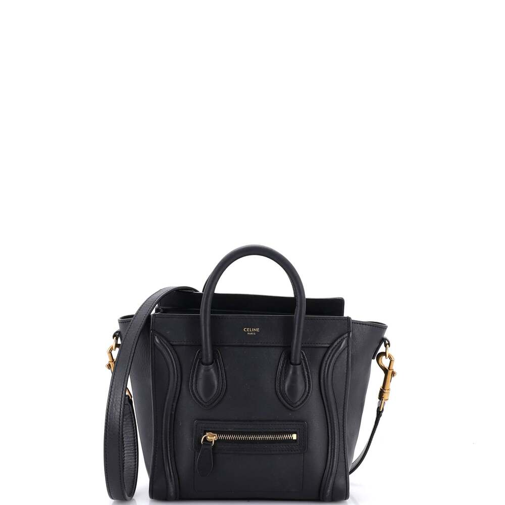 Celine Luggage Bag Smooth Leather Nano #259556C17B